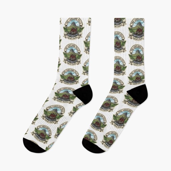 Item preview, The Lakeland Fells: A Vintage UK Hiking Emblem designed and sold by Digital Dreams Arts.