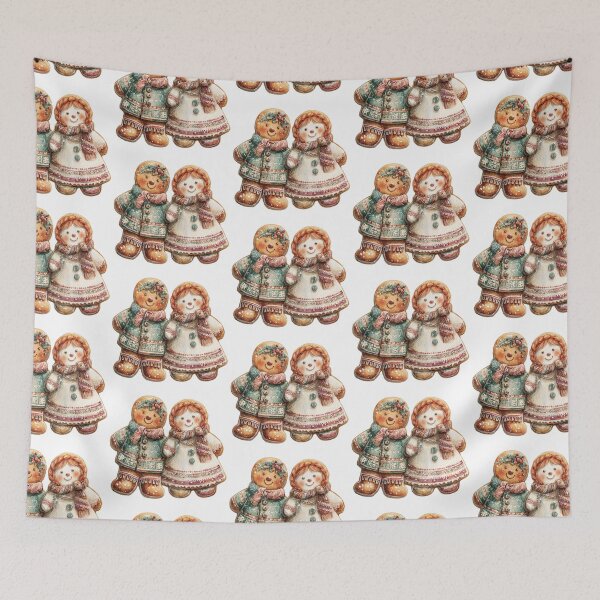 Item preview,  Cute Gingerbread Cookies, Vintage Christmas Cookie Illustration, Holiday Art designed and sold by Maryna_Reine.