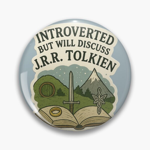 Item preview, Introverted But Will Discuss Tolkien designed and sold by The Painted Topaz.