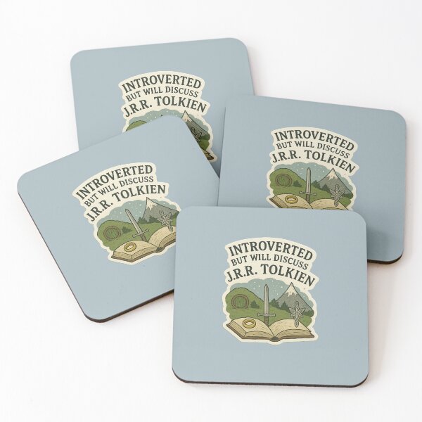 Item preview, Introverted But Will Discuss Tolkien designed and sold by The Painted Topaz.