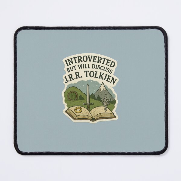 Item preview, Introverted But Will Discuss Tolkien designed and sold by The Painted Topaz.