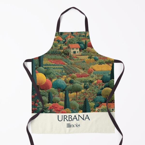 Item preview, Urbana Illinois Vintage Travel Poster | Idyllic Illinois Landscape designed and sold by TuncGK.
