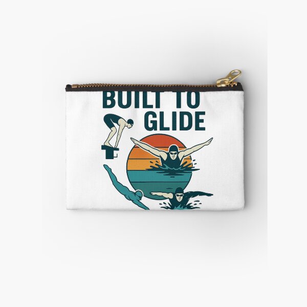 Item preview, Built to Glide – Retro Swim Stroke Graphic designed and sold by Gravly.