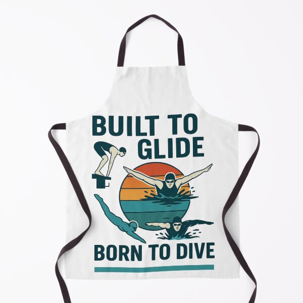 Item preview, Built to Glide – Retro Swim Stroke Graphic designed and sold by Gravly.