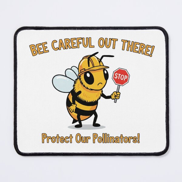 Item preview, Bee Careful Out There - Funny Pollinator Protection Design designed and sold by ART-POD-PL.