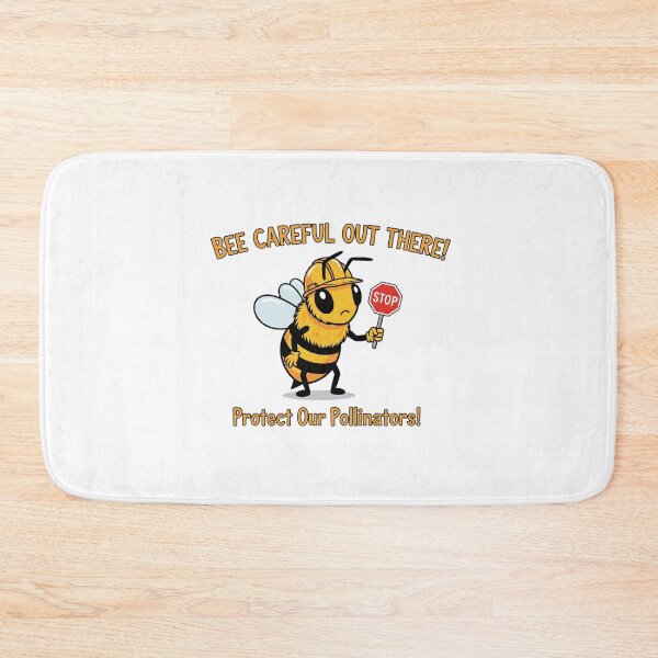 Item preview, Bee Careful Out There - Funny Pollinator Protection Design designed and sold by ART-POD-PL.