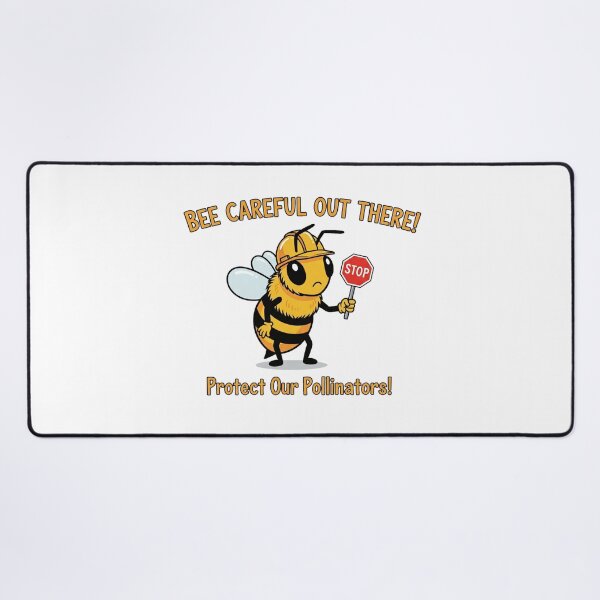 Item preview, Bee Careful Out There - Funny Pollinator Protection Design designed and sold by ART-POD-PL.