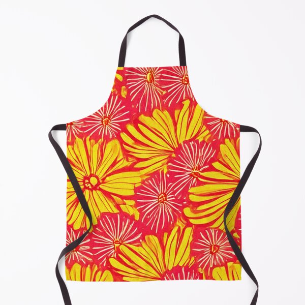 Item preview, Bright Yellow and Pink Floral Pattern designed and sold by SassyArtistry.