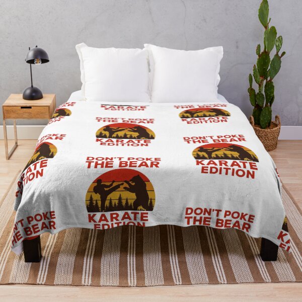 Item preview, Don’t Poke The Bear Karate Edition – Funny Retro Sunset Bear Fight Design designed and sold by Lunaria Arts.