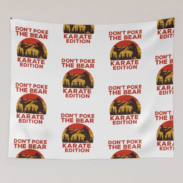 Item preview, Don’t Poke The Bear Karate Edition – Funny Retro Sunset Bear Fight Design designed and sold by Lunaria Arts.