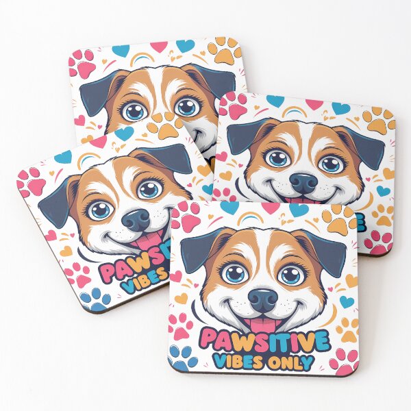 Item preview, Pawsitive Vibes Only – Cute Dog Illustration designed and sold by Nirbhay.