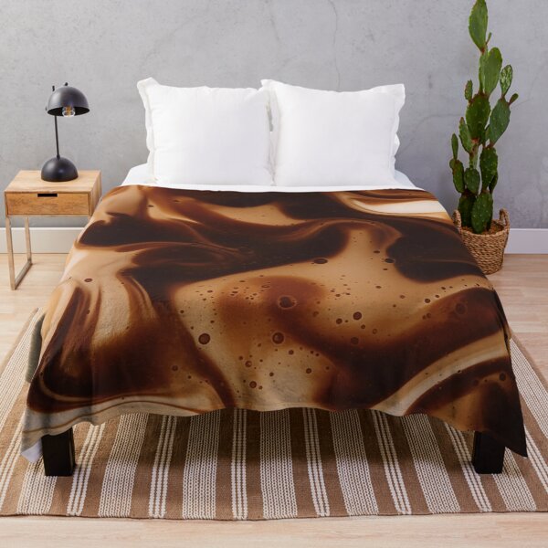 Item preview, Cappuccino Coffee Swirl - Abstract Marbled Pattern in Warm Tones designed and sold by trajeado14.