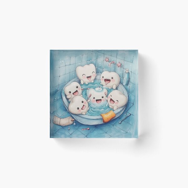 Item preview, Teeth brushing: bathtub party designed and sold by Wagging-Tales.