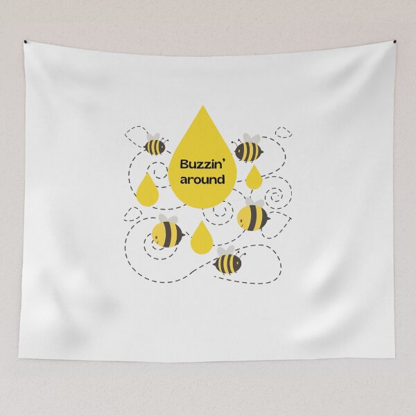 Item preview, Buzzin’ Around | Fun Bee & Honeycomb Beekeeper Gift designed and sold by luckyhue.