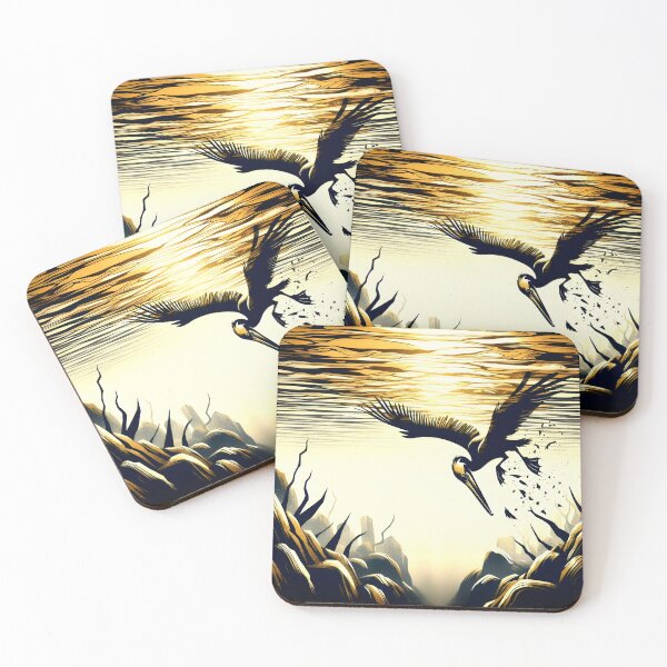 Item preview, Charcoal Pelican Diving, Ai Generated Art  designed and sold by ACC .