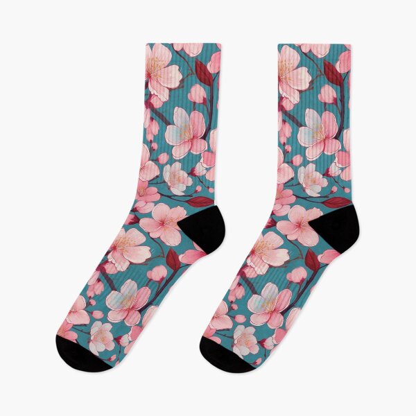 Item preview, Pink Petals on Teal designed and sold by InkSpireSport.