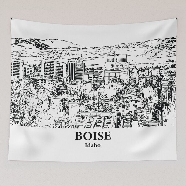 Aperçu de l'œuvre Boise – Idaho créée et vendue par Lakeric Cityscapes.
