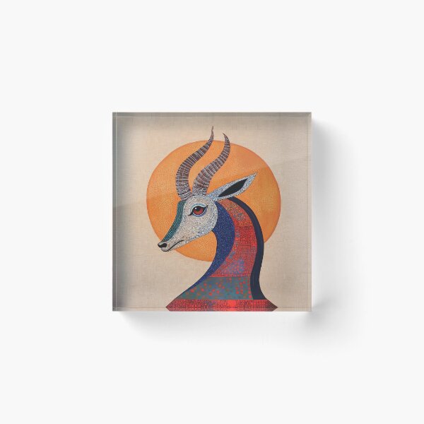 Item preview, A beautiful artistic design of an antelope with a radial composition. designed and sold by HEMRO.