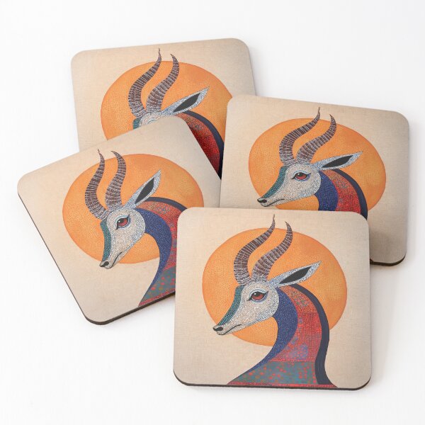 Item preview, A beautiful artistic design of an antelope with a radial composition. designed and sold by HEMRO.