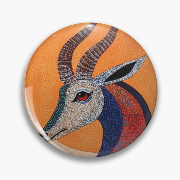 Item preview, A beautiful artistic design of an antelope with a radial composition. designed and sold by HEMRO.