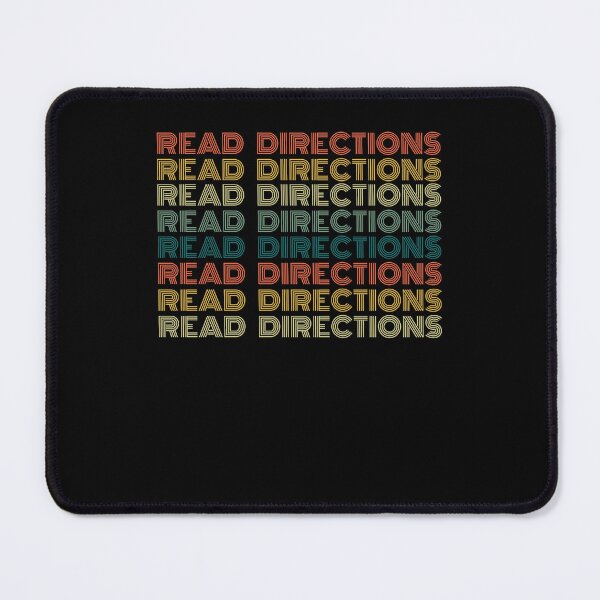 Item preview, Retro Read directions Funny teacher phrase witty attitude designed and sold by snowry.