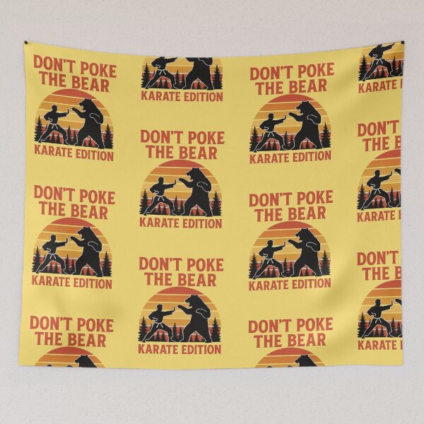 Item preview, Don’t Poke The Bear Karate Edition – Comic Retro Funny Transparent Design designed and sold by Lunaria Arts.