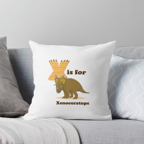 Item preview, X is for Xenoceratops | Dinosaur Alphabet Kids Poster designed and sold by FilizDesigner.