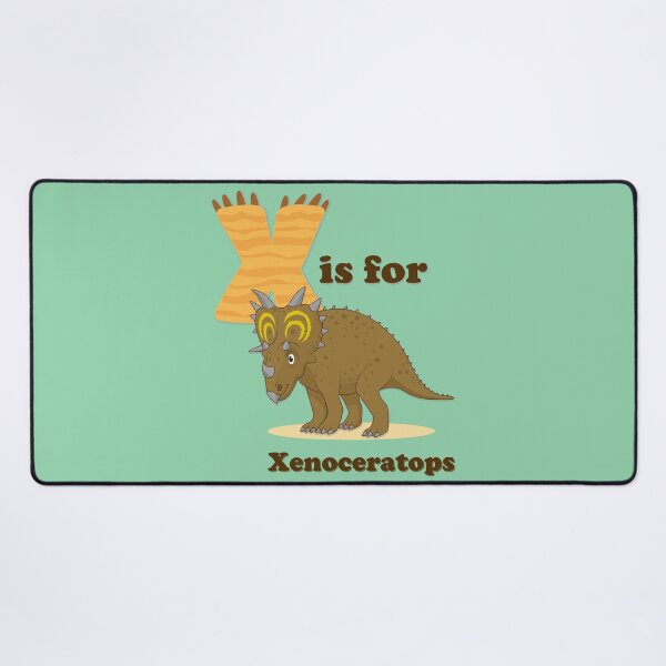 Item preview, X is for Xenoceratops | Dinosaur Alphabet Kids Poster designed and sold by FilizDesigner.