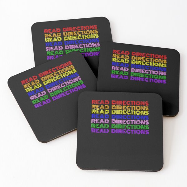 Item preview, Rainbow Read directions Funny teacher phrase LGBTQ attitude designed and sold by snowry.