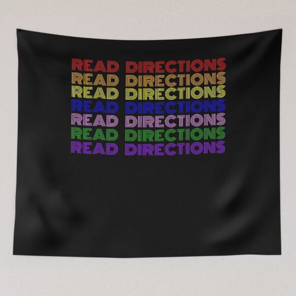 Item preview, Rainbow Read directions Funny teacher phrase LGBTQ attitude designed and sold by snowry.