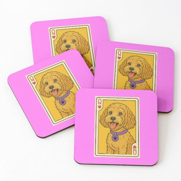 Item preview, Cockapoo, Pop Art Style, Queen of Hearts Playing Card designed and sold by ThankYou-Kindly.