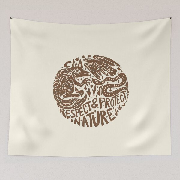 Item preview, Respect and Protect Nature Animal Design designed and sold by Oniyasha.