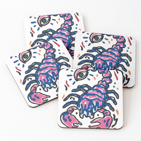 Item preview, Whimsical Scorpio Zodiac Sticker designed and sold by BubbleDream Art .