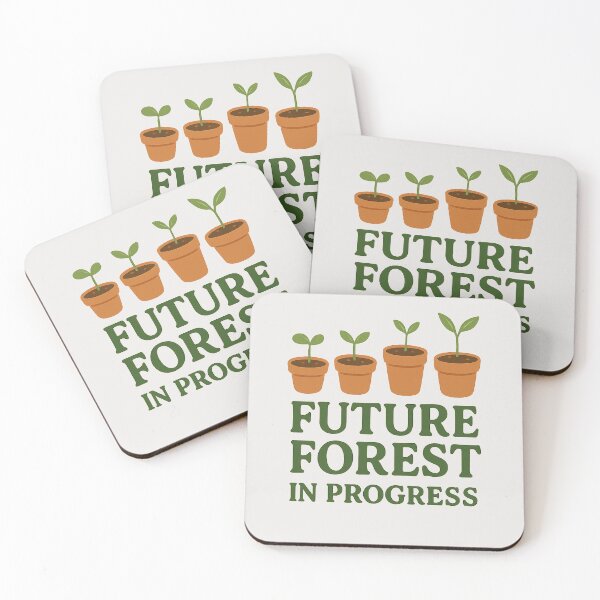 Item preview, Future Forest in Progress – Eco Gardening Seedling Sticker designed and sold by Feral Confetti.