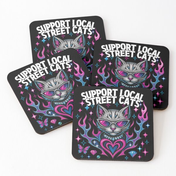 Item preview, Support Local Street Cats | Y2K Glam Retro Aesthetic Shirt designed and sold by AstroGlamStudio.