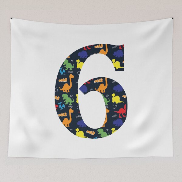 Item preview, Kids Dinosaur 6th Birthday 6 Years Old Rawr I'm 6 designed and sold by Blok45.