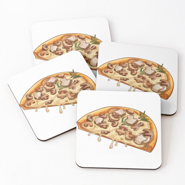 Item preview, Mushroom Pizza Slice designed and sold by New-School-Wave.