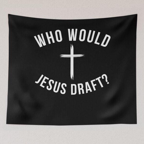 Item preview, Who would Jesus draft funny Fantasy Football FFL draft humor designed and sold by snowry.