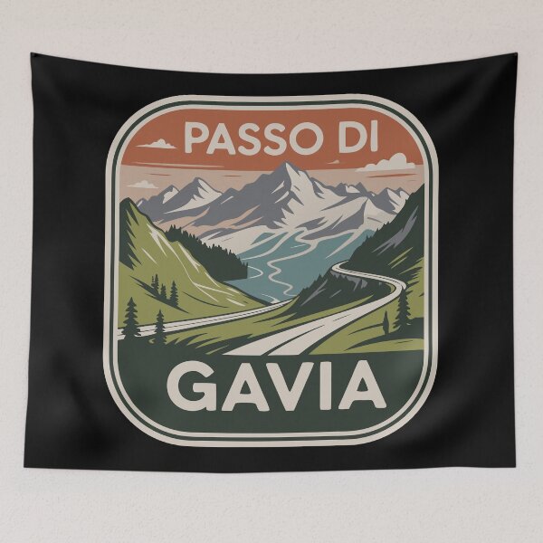 Item preview, Passo di Gavia Italy | Retro Alpine Road and Travel Design designed and sold by VividOrganica.