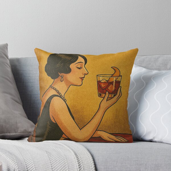 Item preview, Vintage poster of a lady drinking a cocktail designed and sold by Silbays.