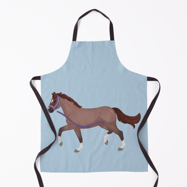 Item preview, Red Roan Cartoon Horse - Horse on the Loose Illustration designed and sold by Art By Drina.