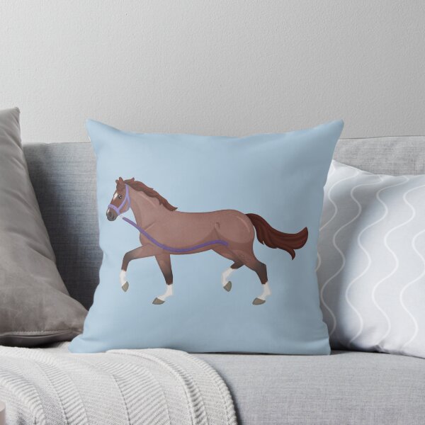 Item preview, Red Roan Cartoon Horse - Horse on the Loose Illustration  designed and sold by Art By Drina.