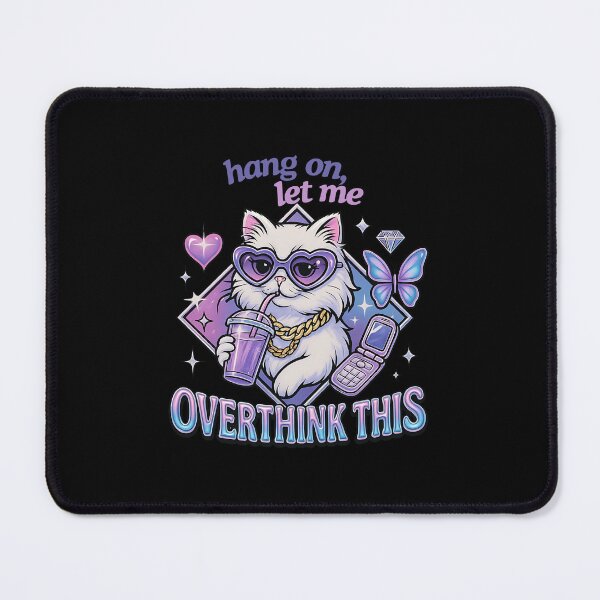 Item preview, Hang On, Let Me Overthink This | Y2K Glam Cute Aesthetic funny overthinker t-shirt for women y2k style designed and sold by AstroGlamStudio.