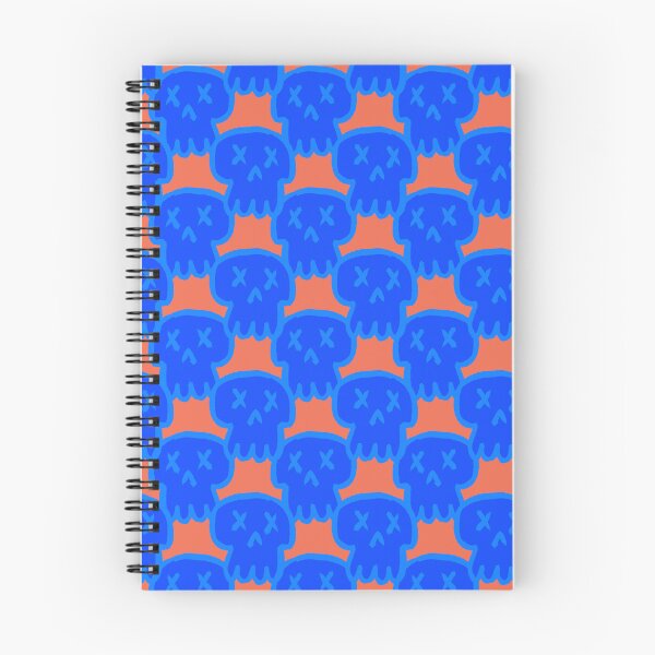 Item preview, Skull pattern (blue and red) designed and sold by DOGvision.