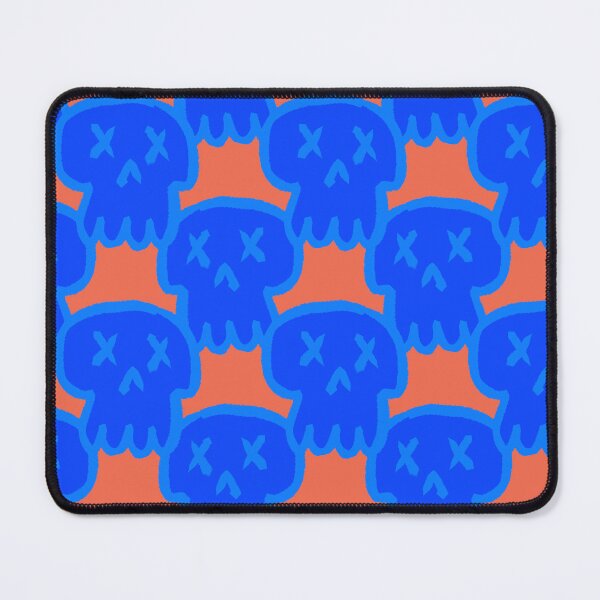 Item preview, Skull pattern (blue and red) designed and sold by DOGvision.