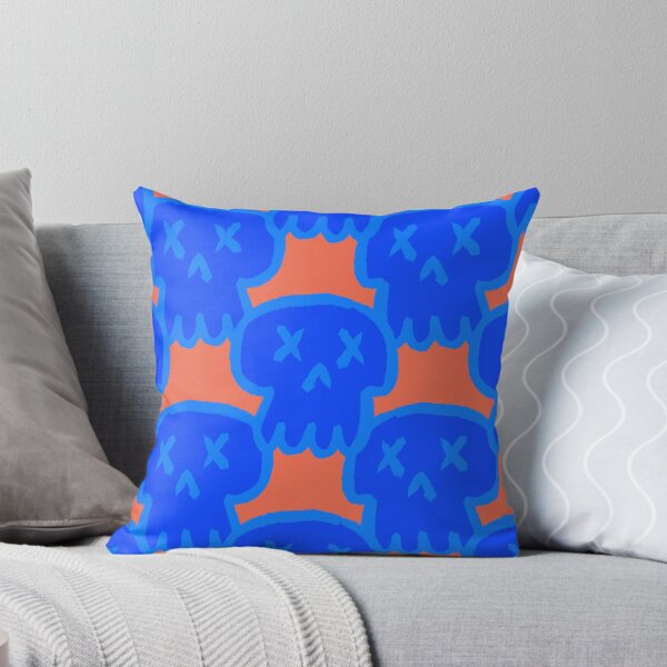 Item preview, Skull pattern (blue and red) designed and sold by DOGvision.