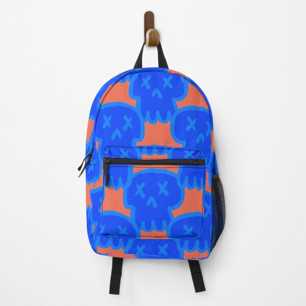 Item preview, Skull pattern (blue and red) designed and sold by DOGvision.