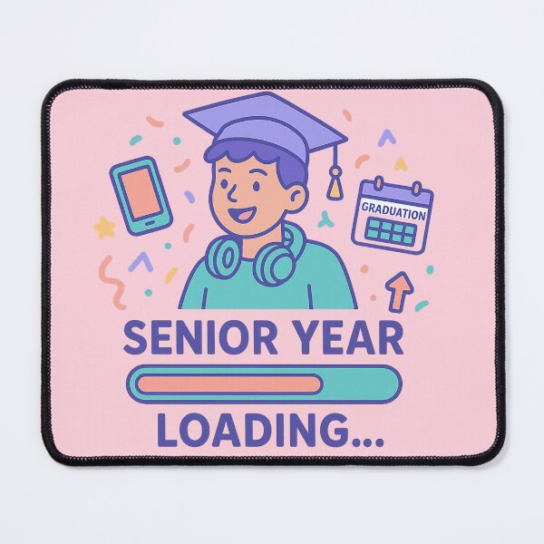 Item preview, Senior Year Loading | Graduation Countdown | Gen Z School Motivation Sticker designed and sold by Feline Rockstars.
