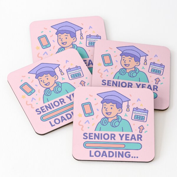 Item preview, Senior Year Loading | Graduation Countdown | Gen Z School Motivation Sticker designed and sold by Feline Rockstars.
