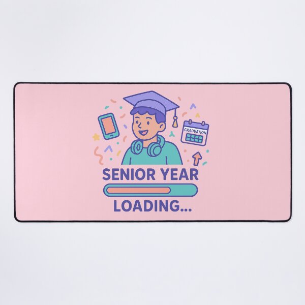 Item preview, Senior Year Loading | Graduation Countdown | Gen Z School Motivation Sticker designed and sold by Feline Rockstars.